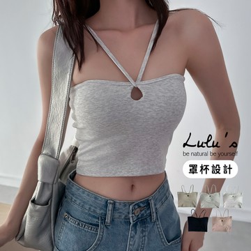 出清49折/簍空掛脖罩杯BRATOP背心５色【A01250539】