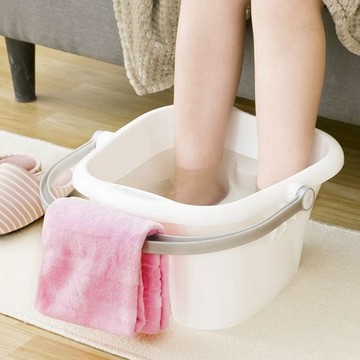 inomata 日本製 按摩泡腳桶 足浴桶 洗腳盆13L(1入)