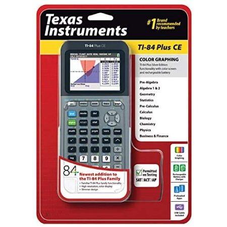 Texas Instruments TI-84 Plus CE Silver Graphing Calculator by Texas Instruments並行輸入