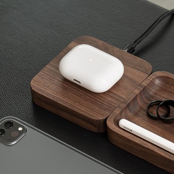 Oakywood無線充電器 Oakyblocks實木無線充電器 iPhone充電器