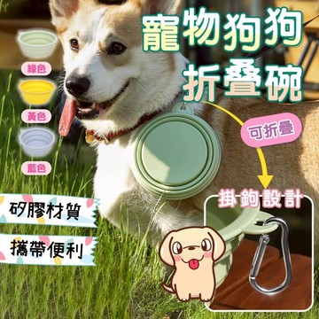 【快速出貨】馬卡龍色寵物外出折疊碗 狗狗外出碗 貓咪外出 外出矽膠碗 矽膠碗 寵物碗 便攜碗 摺疊碗