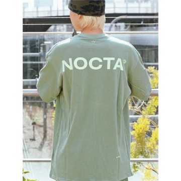 正確NOCTA聯名Drake美式潮牌后印花字母寬松休閑圓領純棉短袖T恤