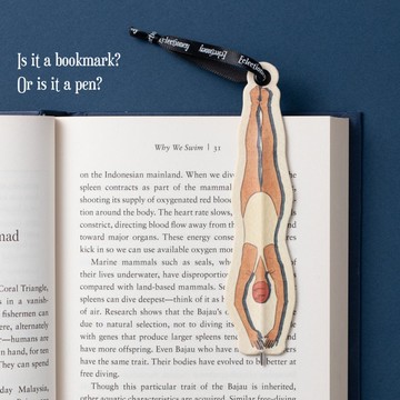 英倫扁平書籤筆 / 一物兩用 書籤中藏筆  *英國進口 台灣出貨*