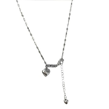 【巴黎精品】現貨+預購 925純銀項鍊愛心鎖骨鍊-日韓簡約雙心形女飾品a1br55