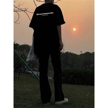 純棉美式復古oversize短袖T恤男夏季寬松ins高街潮牌情侶體恤上衣