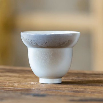 拾閑精品玉泥柴燒杯中式復古茶杯主人杯支釘燒裸燒自然落灰品茗杯