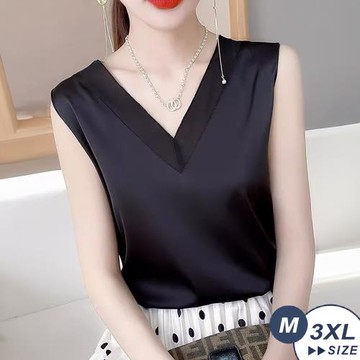 【LANNI 藍尼】★純色緞面吊帶上衣(T恤/休閒/氣質)