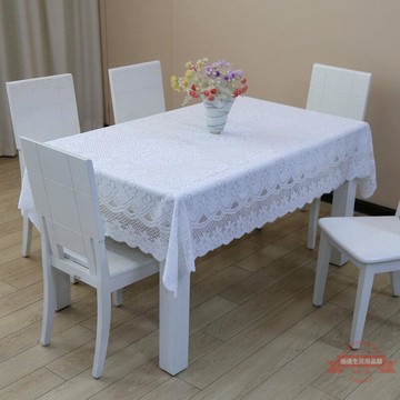 桌巾紡巾桌布蕾絲茶幾布餐桌布長方形布藝臺布約圓形家用桌布代發