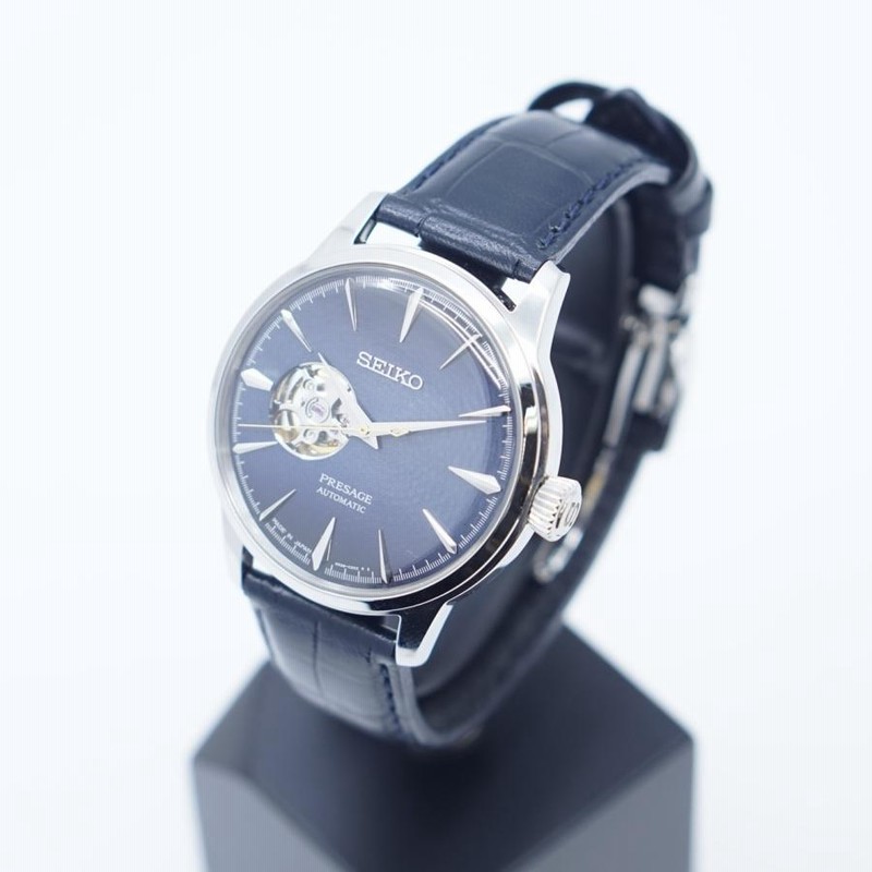 SEIKO セイコー プレザージュ 自動巻き 4R38-01N0 セイコープレサージュ 自動巻き 腕時計 青4R38-01N0