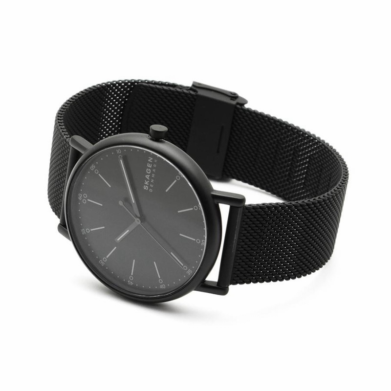 国内正規品 スカーゲン 腕時計 SKW6579 SKAGEN SIGNATUR メンズ ブラック メッシュ | LINEブランドカタログ