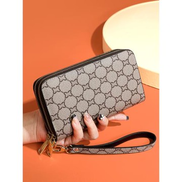 錢包女士2025新款手拿包氣質時尚錢夾大容量多功能長款手機包手腕