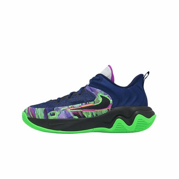 Nike 籃球鞋 Giannis Immortality 4 GS 大童 女鞋 字母哥子系列 藍 綠 緩震 II0661-400