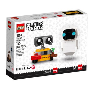 LEGO 樂高 BrickHeadz系列 40619 迪士尼伊芙與瓦力大頭娃娃