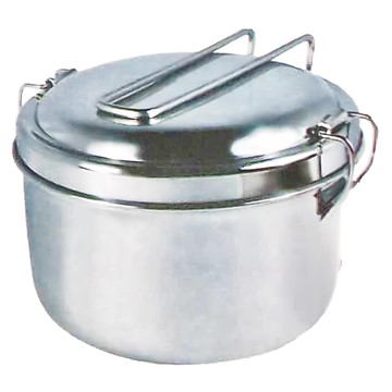 TRIARROW 三箭牌 日式雙層便當盒 HS-142 口徑14CM #304高級不鏽鋼  銀色  1個