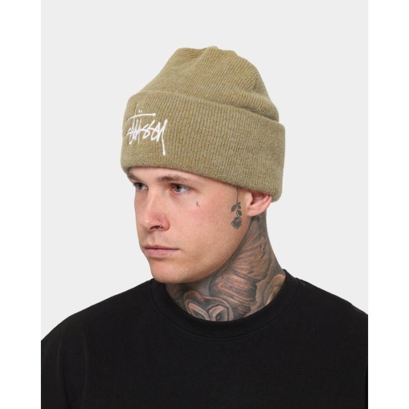 stussy roll up design knit ニット 帽子 ビーニー-