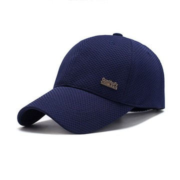 PS MALL春夏網布棒球帽男 中年戶外遮陽帽子 1入