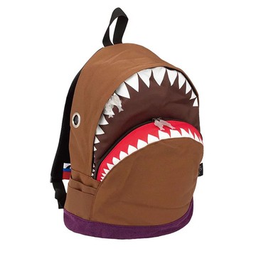 Morn Creations 正版鯊魚大背包 咖啡 (SK-112-BR)