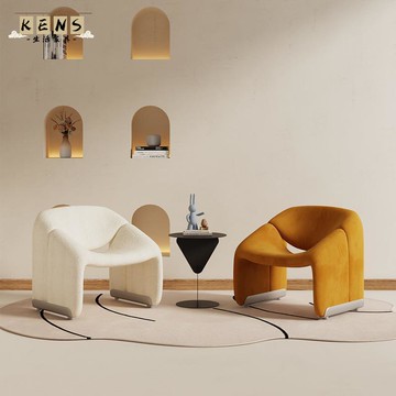 公司貨 免運 可開立發票 沙發 沙發椅 單人沙發 客廳沙發螃蟹懶人沙發|輕奢單人沙發客廳極簡現代簡約會客接待休息區工廠現貨直銷 售後保障 全館八折 5k830