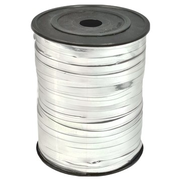 2.5公分亮面緞帶 DIY組裝使用  20m  銀色  1個