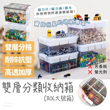 放了媽媽🌱 磁力片收納箱 玩具收納箱 收納箱 整理箱 樂高收納盒 塑膠收納盒 透明收納盒 掀蓋收納盒 大型收納箱