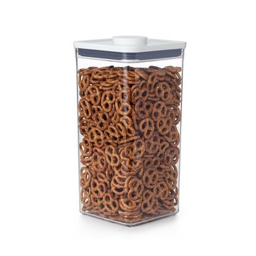 ??快速出貨 附發票 ??大正方形按壓 保鮮盒 5.7L OXO POP 按壓 輕巧 保鮮 堆疊 調味料