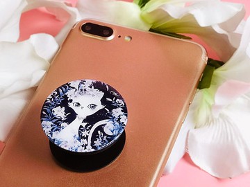 氣囊支架 | 手機支架 - 百合花小女王、女王貓系列 - 4 款任選