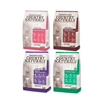 美國GRANDMA MAE S梅亞奶奶 -6LBS/2.7KG 鄉村天然寵糧 貓糧 (購買兩件贈送寵物玩具x1 隨機出貨)