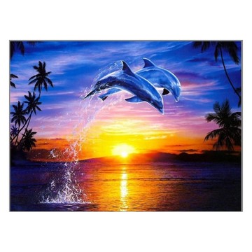 創彩 鑽石畫 海闊魚躍 ZSD3455 14歲以上適用  1個