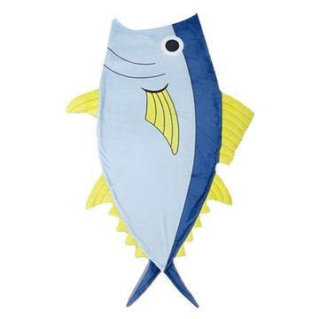 MARUSHIN 丸真 休閒趣味保暖美人魚毛毯  鮪魚  145 x 63cm