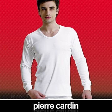 Pierre Cardin 皮爾卡登 排汗厚暖棉U領長袖衫 皮爾卡登內衣 皮爾卡登衛生衣