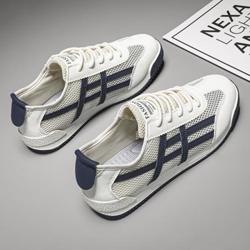 女大童女鞋夏季網面透氣防臭不累腳網鞋平底大網眼情侶運動鞋大碼