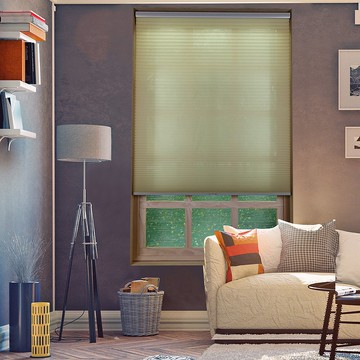 春綠單循環珠鍊透光蜂巢簾 (Spring Green)