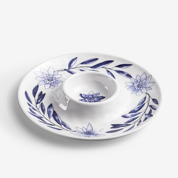 典雅青瓷 33cm 合成樹脂點心分享盤│單品