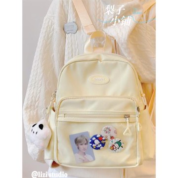 日系可愛小雙肩包mini透明吧唧痛包小食量娃包學生小書包初中女生
