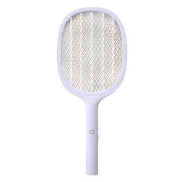 H&K 家居 白夜充電式電蚊拍 USB充電 強力電蚊 三層網面 開關設計  52 x 22cm  白色