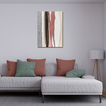 御畫房 當代國家級展覽畫家 抽象系列手繪油畫70×100cm(DB-015)