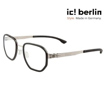 【ic! berlin】Hiro Black/Rough 德國薄鋼眼鏡 公司貨 台南 時代眼鏡 蔡司優視力專家