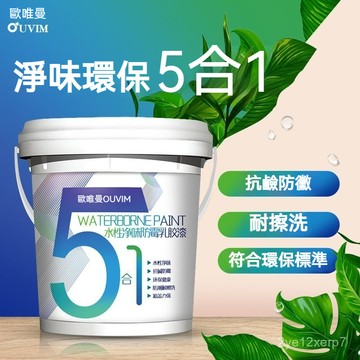⚡在臺出⚡乳膠漆白色內墻家用墻漆室內自刷塗料漆內墻麵漆內墻漆修補漆小桶 F0AY