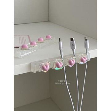 桌面理線器手機充電線數據線整理神器走線固定器收納束集線器卡扣