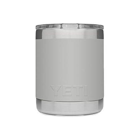 YETI ランブラー 10オンス ローボール 真空断熱 ステンレス製 マグスライダー蓋付き グラニットグレー