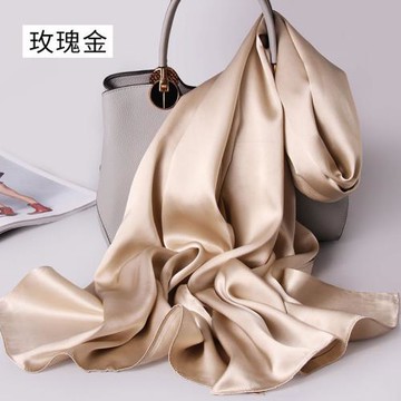 杭州絲綢大方巾女真絲圍巾100%桑蠶絲巾旗袍禮服披肩長款圍脖高端