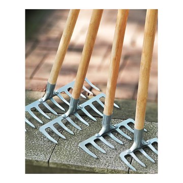 九齒釘耙園藝松土農用工具大全鐵扒子鋼耙摟草神器扒草耙子釣魚爬