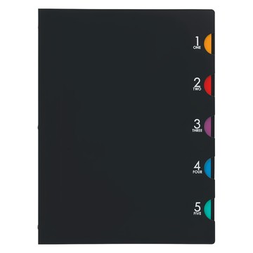 Maruman 5CHART 30孔夾 A4  黑色  1本