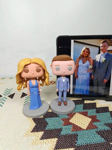 客製化3D人像公仔 訂製手工Funko Pop情侶父母夫妻結婚週年禮物