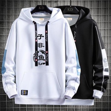 男士衛衣連帽ins潮牌帽衫秋季潮流外套帥氣學生寬松運動休閑上衣