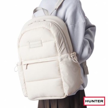 HUNTER - 無縫空氣後背包-奶油色