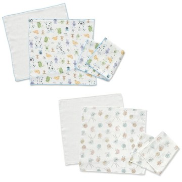 Baby City 娃娃城 造型紗布多功能小方巾三入(怪獸/斑比)【悅兒園婦幼生活館】