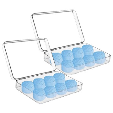 AHOYE 外耳式矽膠防水耳塞 8個 2盒 - 舒適降噪 游泳適用