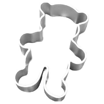 TRIARROW 三箭牌 8722S 鳳梨酥模 熊熊 5.8x4.2x1.7cm  銀色  1組