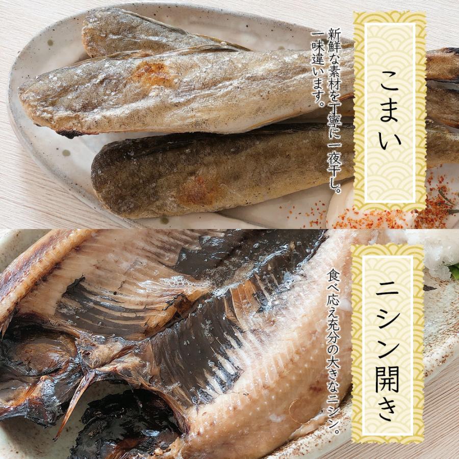 ギフト 稚内名産！北海道のこだわり干物 食べ比べBセット 全6種6パック[ホッケ・縞ホッケ・ニシン・こまい・宗谷カレイ・ナメタカレイ]